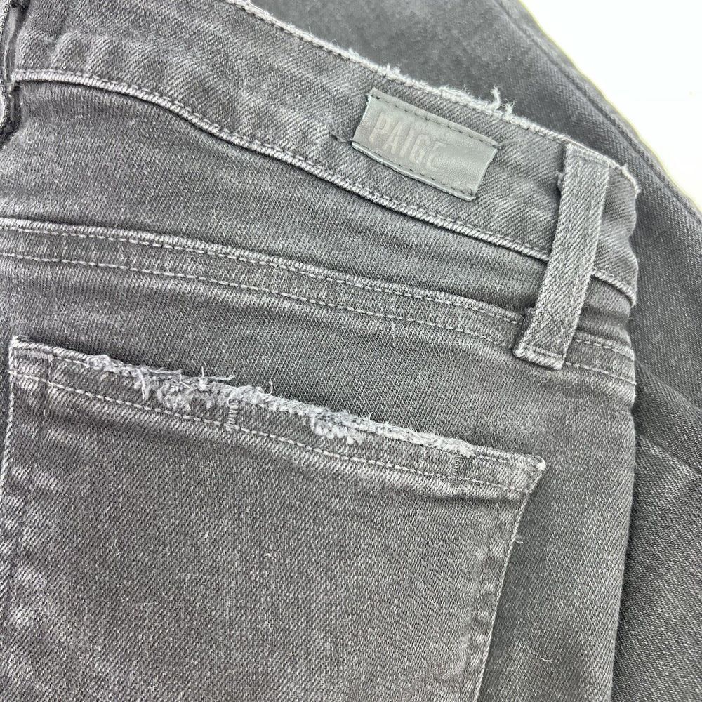 Paige Hoxton Ankle Peg Black Waist Tie Denim Jeans Size 28 - Picture 5 of 5